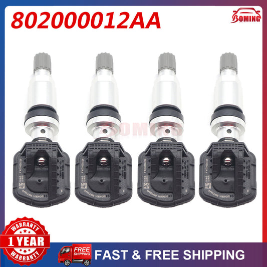 4PCS Car TPMS Tire Pressure Sensor for Chery Tiggo 2 3 4 7 8 8 PLUS 802000012AA