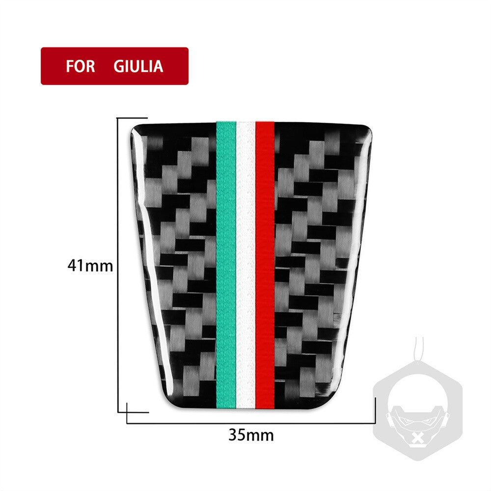 Carbon Fiber Steering Wheel Chin Cover for Alfa Romeo Giulia 2020-21 Accessories