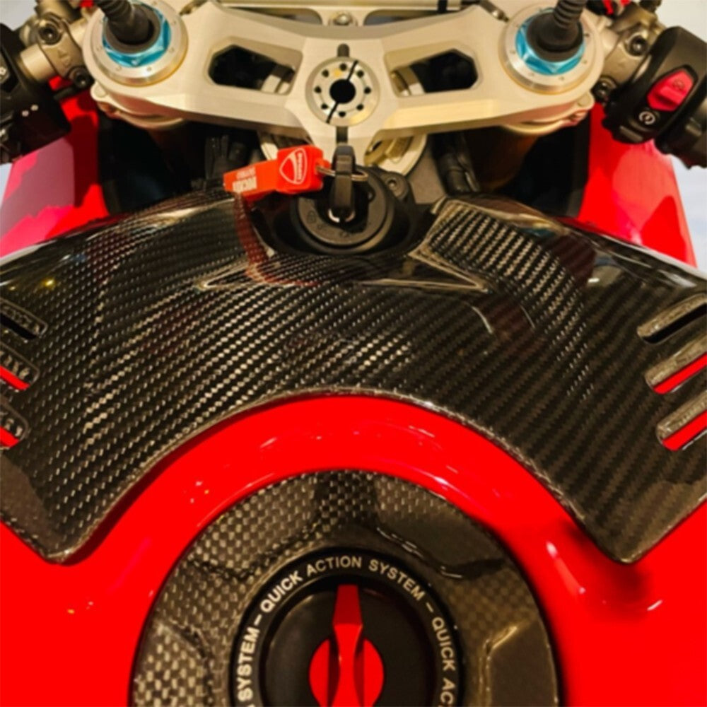 for Ducati Panigale V4, V4S, V4R 2018-2023 Full Carbon Fibre Fuel Tank Cover