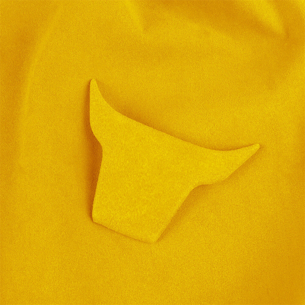 Suede Yellow Steering Wheel Lower Chin Panel Cover Fit for Honda for Civic 2016-2021
