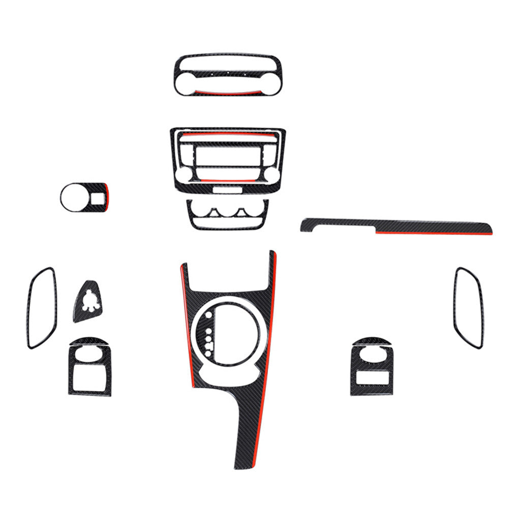 16Pcs Carbon Fiber Interior Full Set Cover Trim kit for Audi TT 2008-2014 Type B