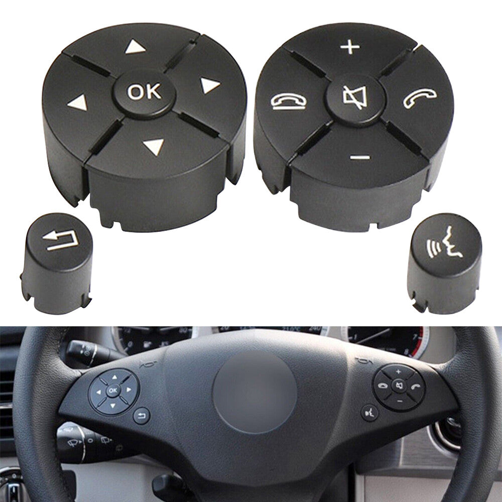 Fit for Mercedes for Benz W204 C Class 2007-2014 Steering Wheel Switch Buttons Black