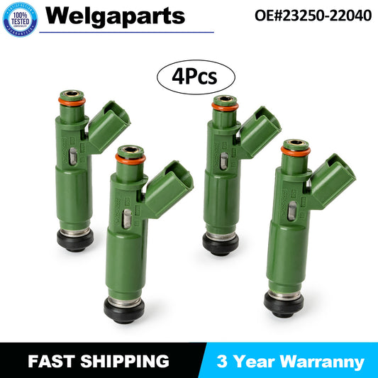 Set of 4 23250-22040 Fuel Injector for Toyota for Chevy Prizm Matrix for Corolla 1.8L US
