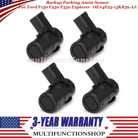 4PCS Backup Parking Assist Sensor for Ford F150 F250 F350 Explorer 4F2315K859AA