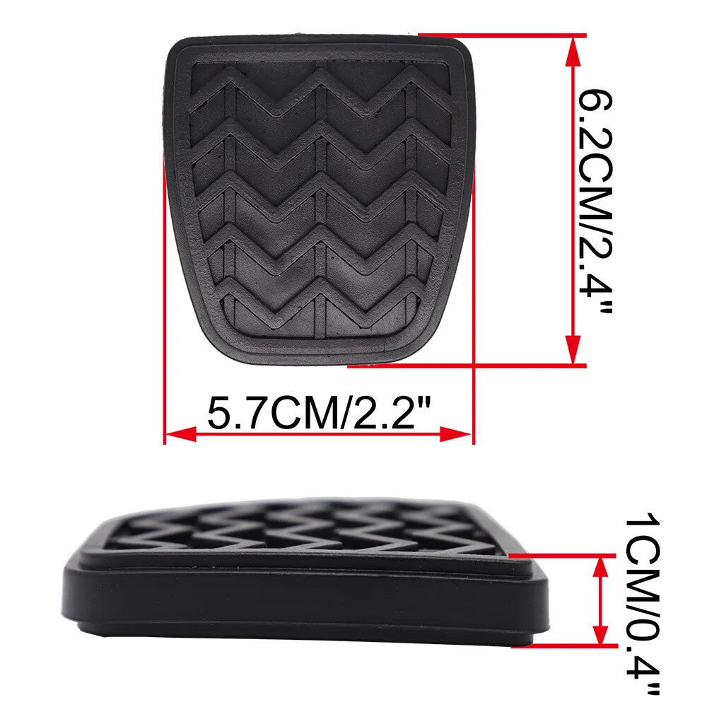 2X for Toyota Yaris XP90 Sedan Rubber Brake Clutch Foot Pedal Pad Covers 06-12