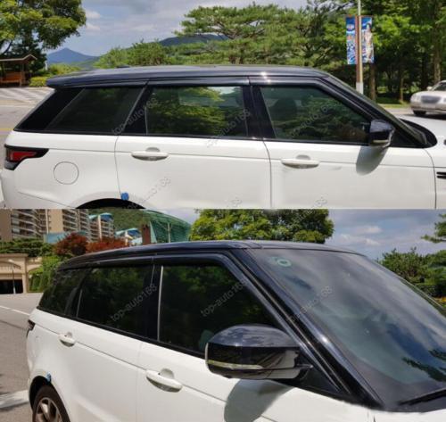 for Range Rover Sport 2014-2022 Black Window Vent Visor Sun Rain Deflector Guard