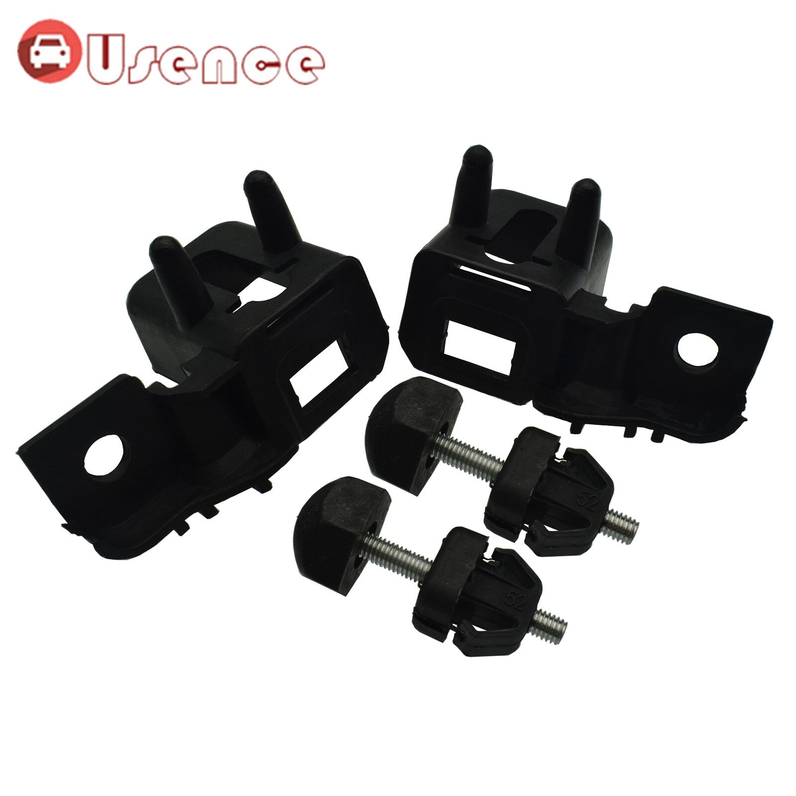 Set Of 4 Hood Bumper Stopper Bracket Left Right For 2013-2020 for Ford Fusion MKZ