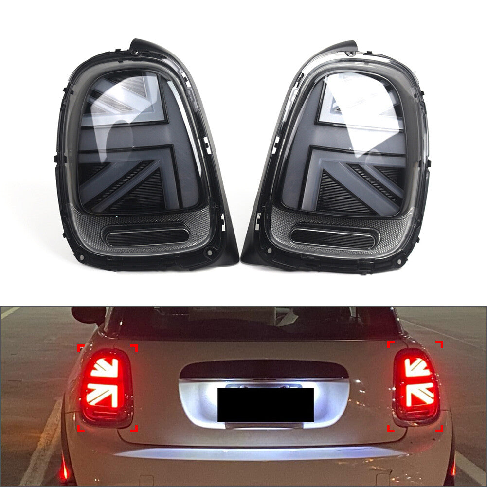 2pcs Grey Tail Lights Rear Lamps Brake Lamps for BMW for Mini F55 F56 F57 2014-2021