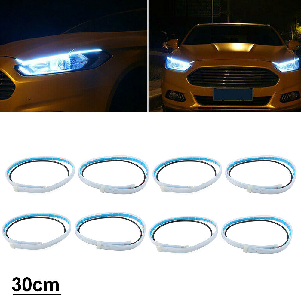 30cm Strip Turn Signal Light Bright LED Daytime Running Light For Car Headlight