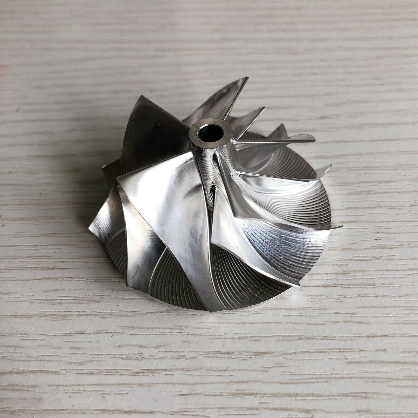K04 46.00/60.00 mm 5+5 blade high-performance turbine blank compressor wheel