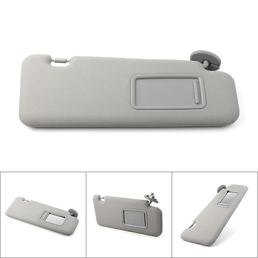 for Toyota 2008-2013 2009 10 11 Highlander W/ Vanity Light Right Gray Sun Visor