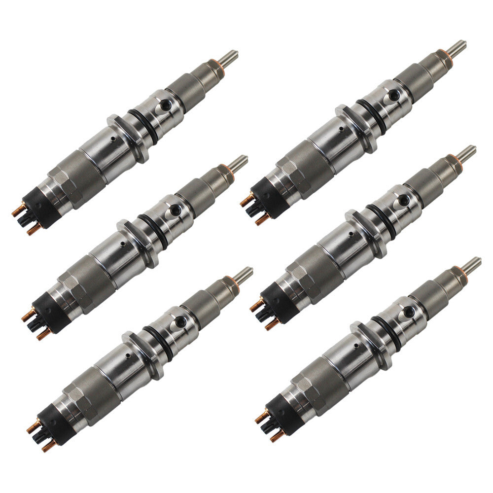 6Pcs Fuel Injectors For QSB6.7 Engine KOMATSU PC200-8; Hitachi ZW180