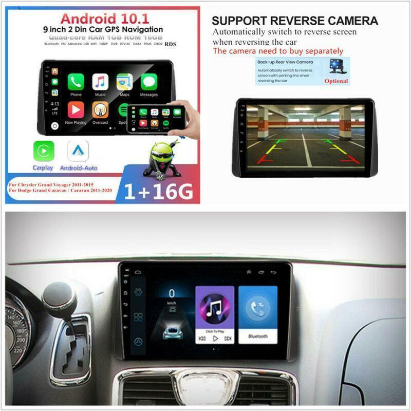 for Dodge Grand Caravan 2011-2020 9 Car Radio Stereo GPS Navi WiFi RDS Carplay