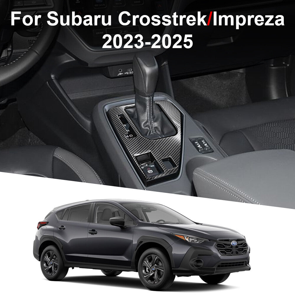 Carbon Fiber For 2023-2024 2025 for Subaru Impreza ABS Gear Shift Panel Cover Trim