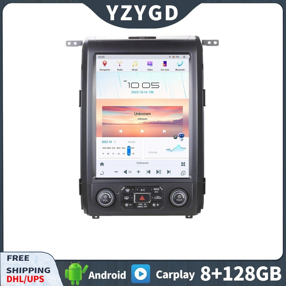 for Ford F150 2013-14 Android Carplay Car Radio Screen 2Din Stereo Receiver 128G