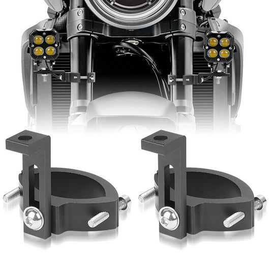 2X 36-60mm Motorcycle Fork Clamp Mount Bracket Holder Spot Headlight Turn Signal