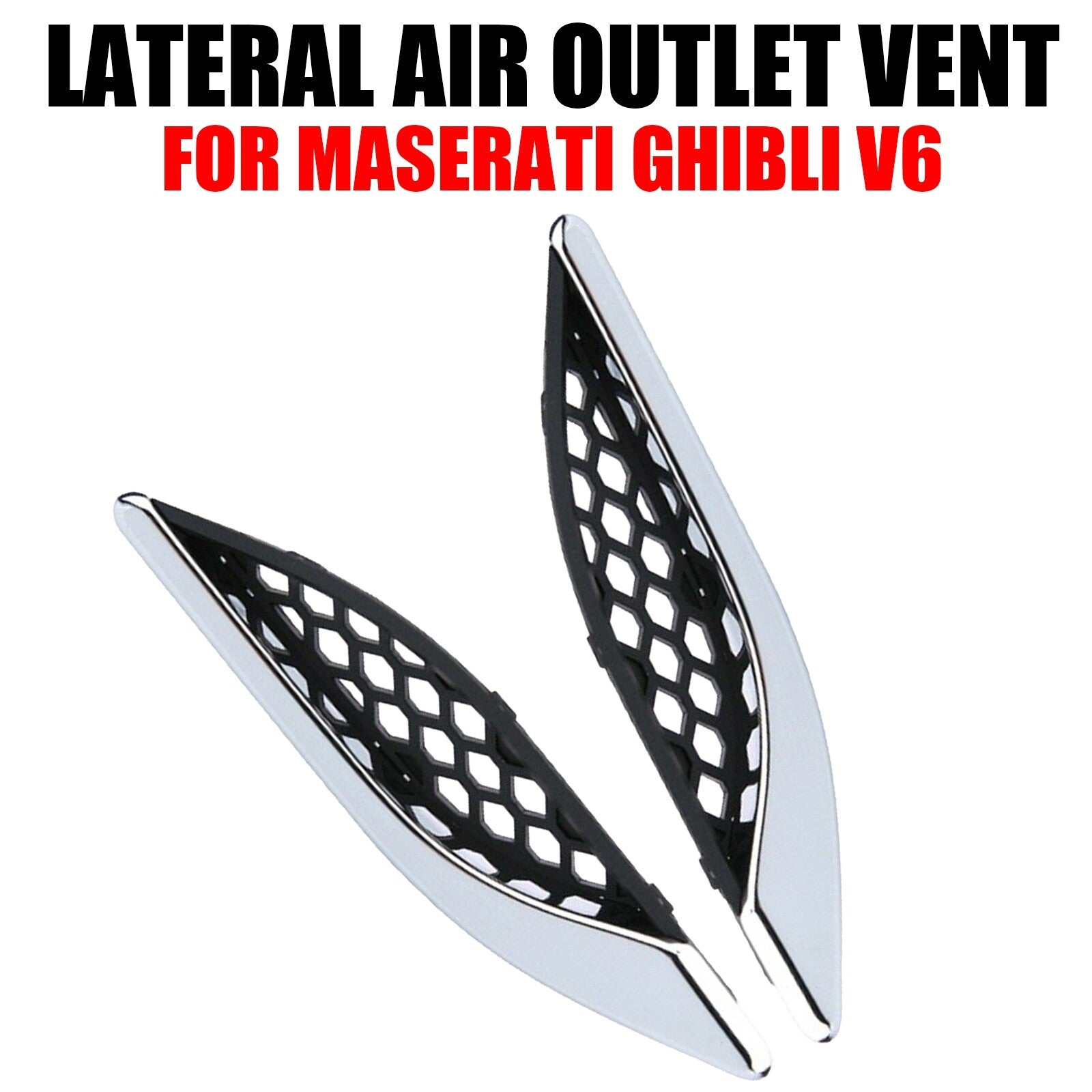 2PCS Left+Right Side Lateral Air Outlet Vent Replacement fit for Maserati Ghibli AT