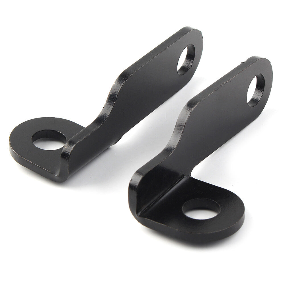 2x Black Turn Signal Light Relocation Bracket Axle Mount for Harley Touring Dyna