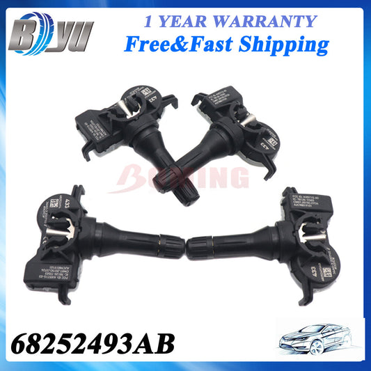 4pcs 68313387AB Tire Pressure Sensor TPMS For 2016-2021 for Jeep Renegade for Fiat 500X