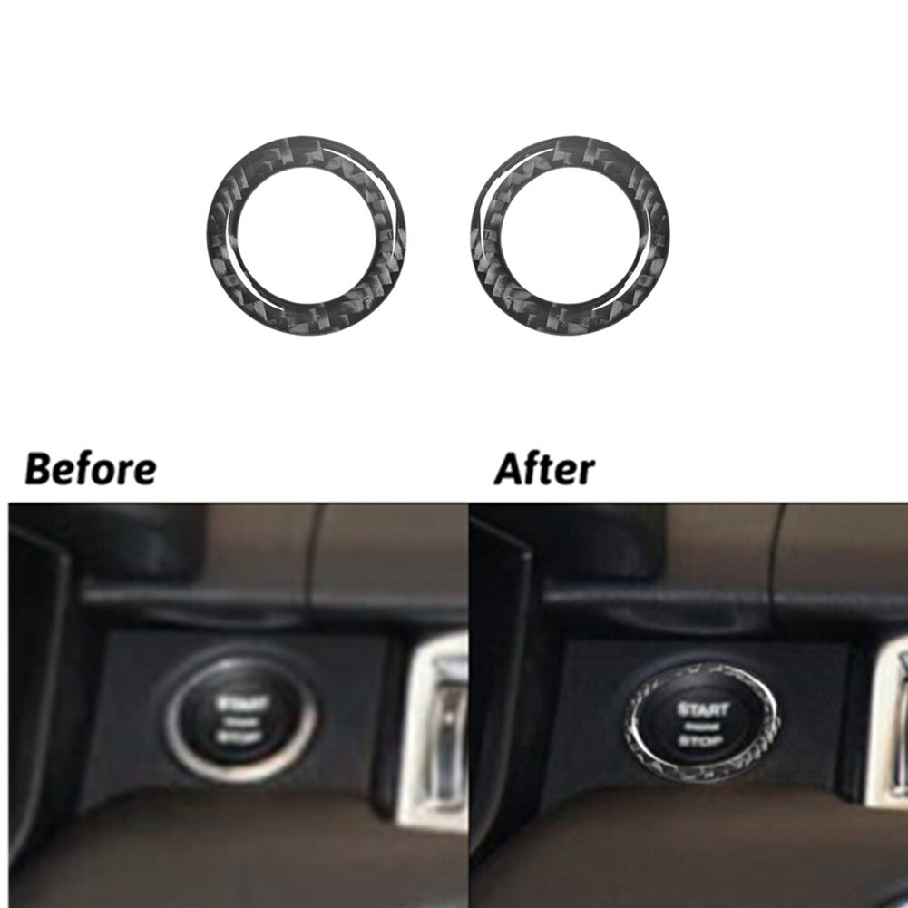 Carbon Fiber Ignition&Glove Box Switch Trim For Land for Range Rover Sport 2014-2017