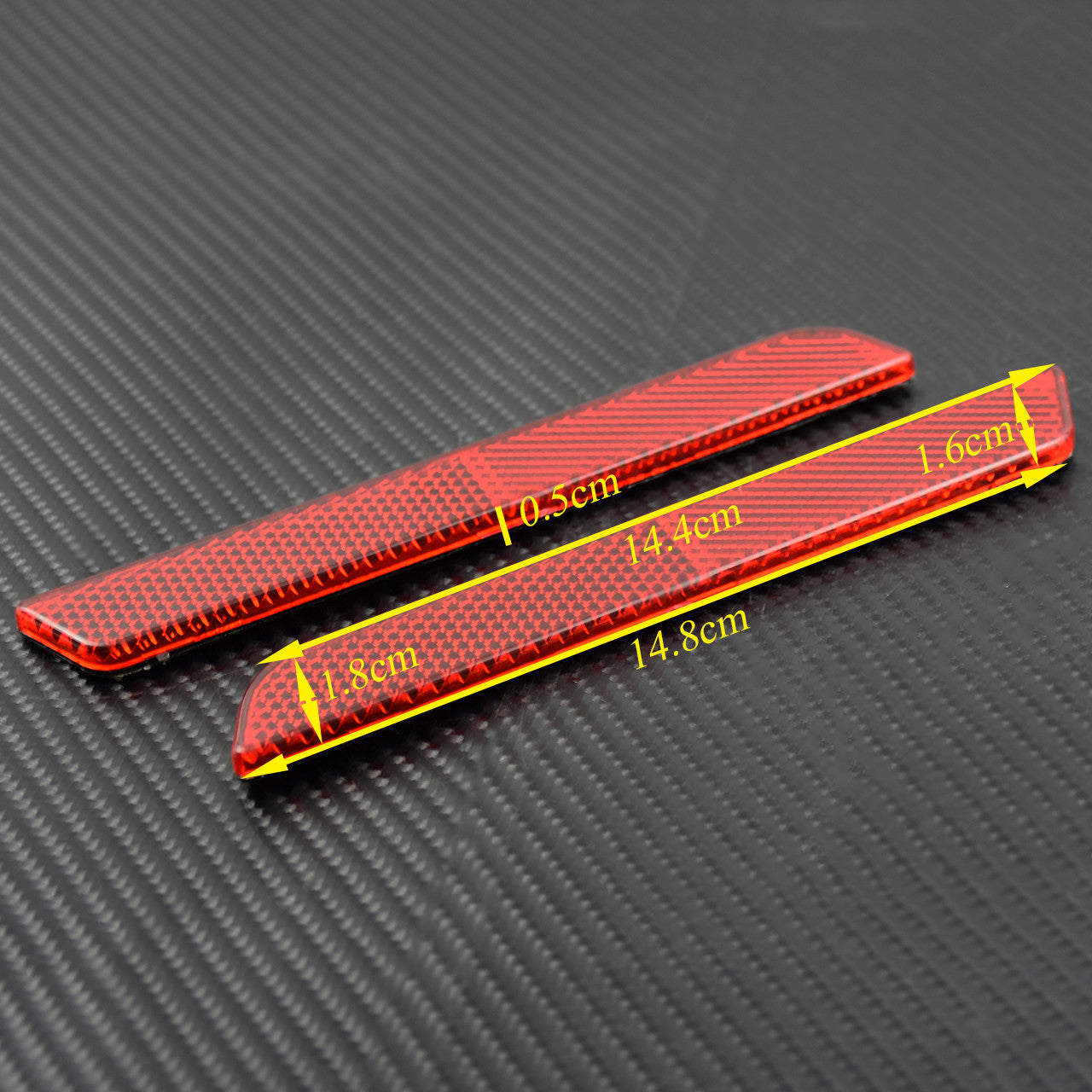 Red Reflector Saddlebag Latch Visibility Fit for Harley Touring FLT 1994-2013