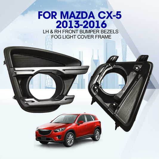 Front fog light cover trim with ABS chrome frame for Mazda CX-5 2012 - 2016 CX-5