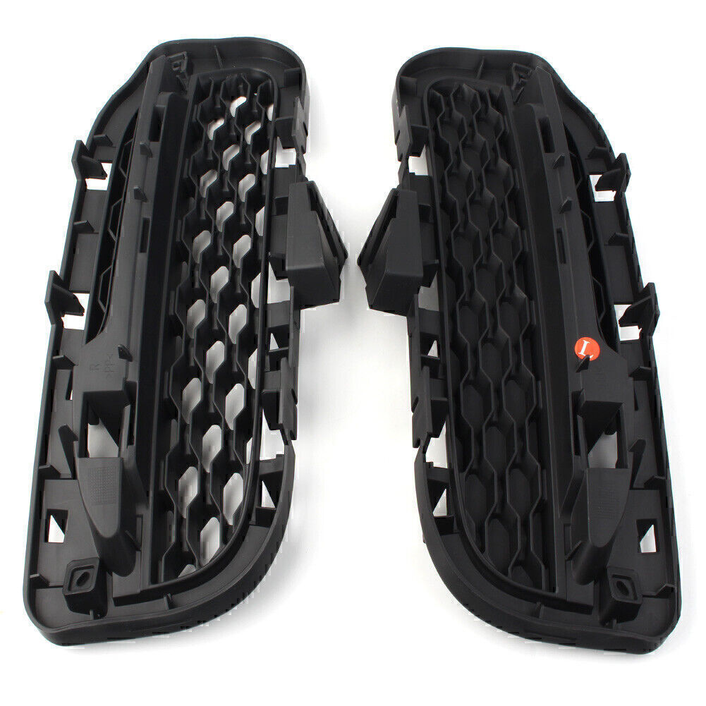 Front Bumper Fog Lamp Grille For 2016-2021 2020 2017 2018 2019 for Jaguar XJBlack