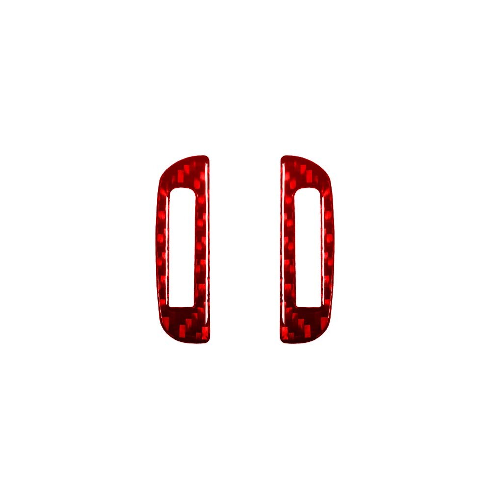Red Carbon Fiber Air Condition Vent Frame Trim Cover for Chevy Impala 2014-2020