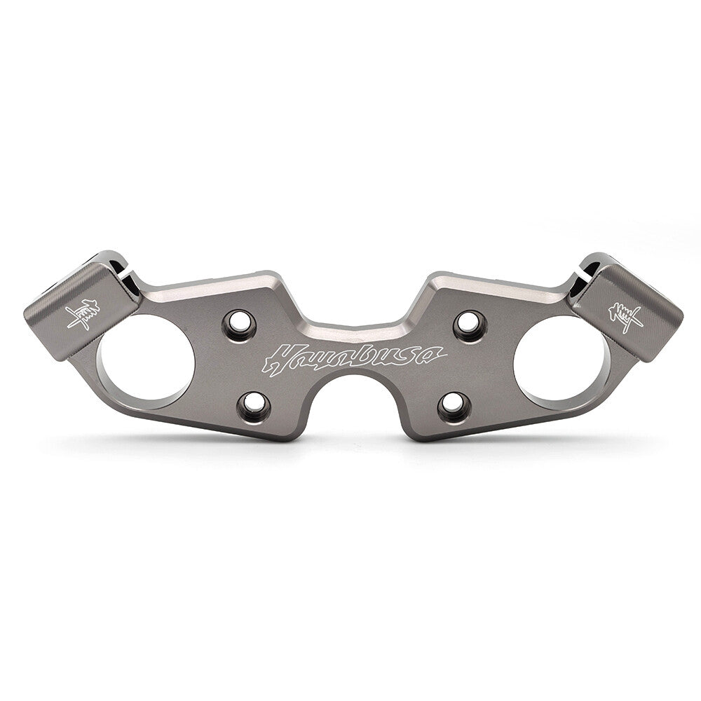 CNC gray three-tree front clamp suitable for GSX1300 Hayabusa 1999 2000 - 2022