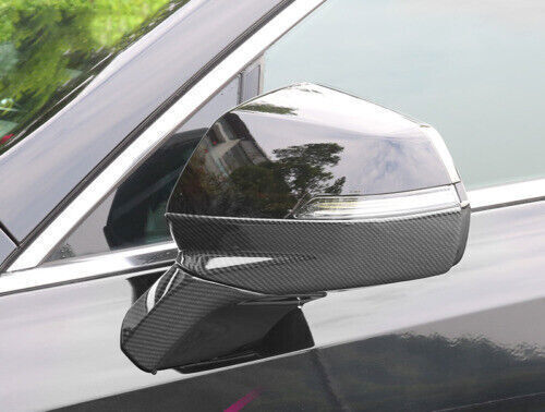 Carbon Fiber ABS 4P Strip Trim Outer Rear View Mirror For 2019-2023 for Cadillac XT4
