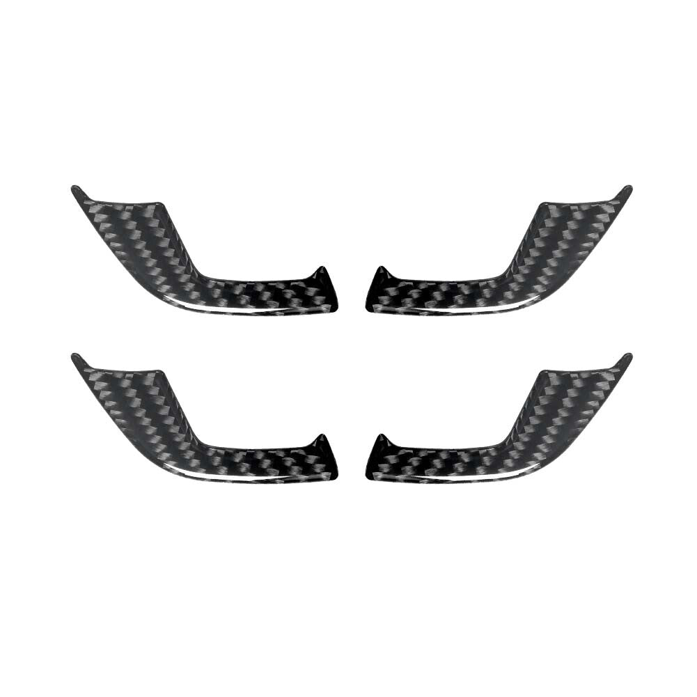 4x Carbon Fiber Interior Door Handle Trim Cover Panel for Chevy Impala 2014-2020