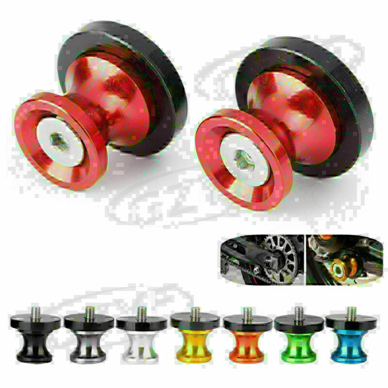 6mm Swingarm Spools Sliders Fit Daytona 675 2006 2007 2008 2009 2010