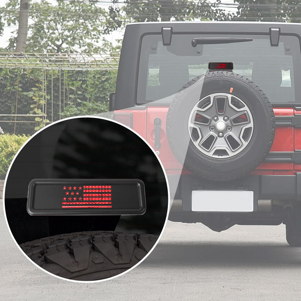 Third Brake Light Cover for Jeep for Wrangler JK 2007-2017 Lamp Accessories US Flag