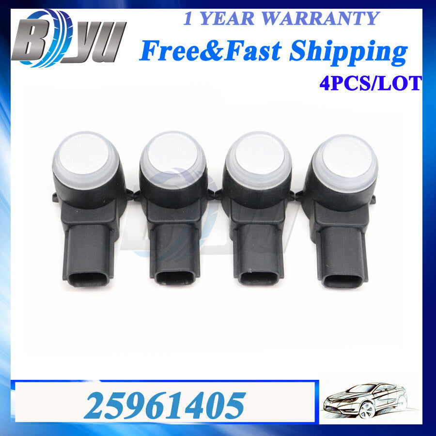4x Parking Assist Sensors PDC 25961405 For 08-16 GM for Chevrolet for Cadillac for GMC for Buick