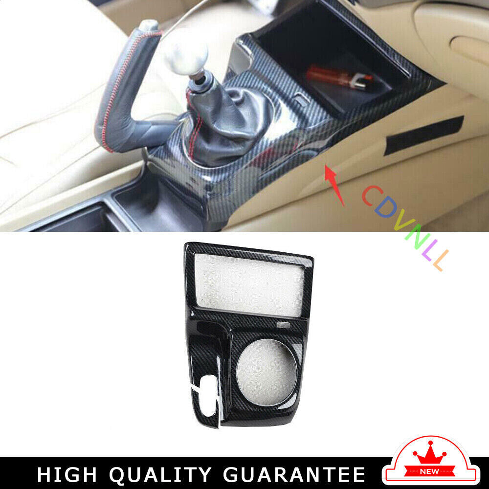 Middle Console Gear Shift Panel Trim for Honda for Civic 8th 2006-2011 Carbon Fiber