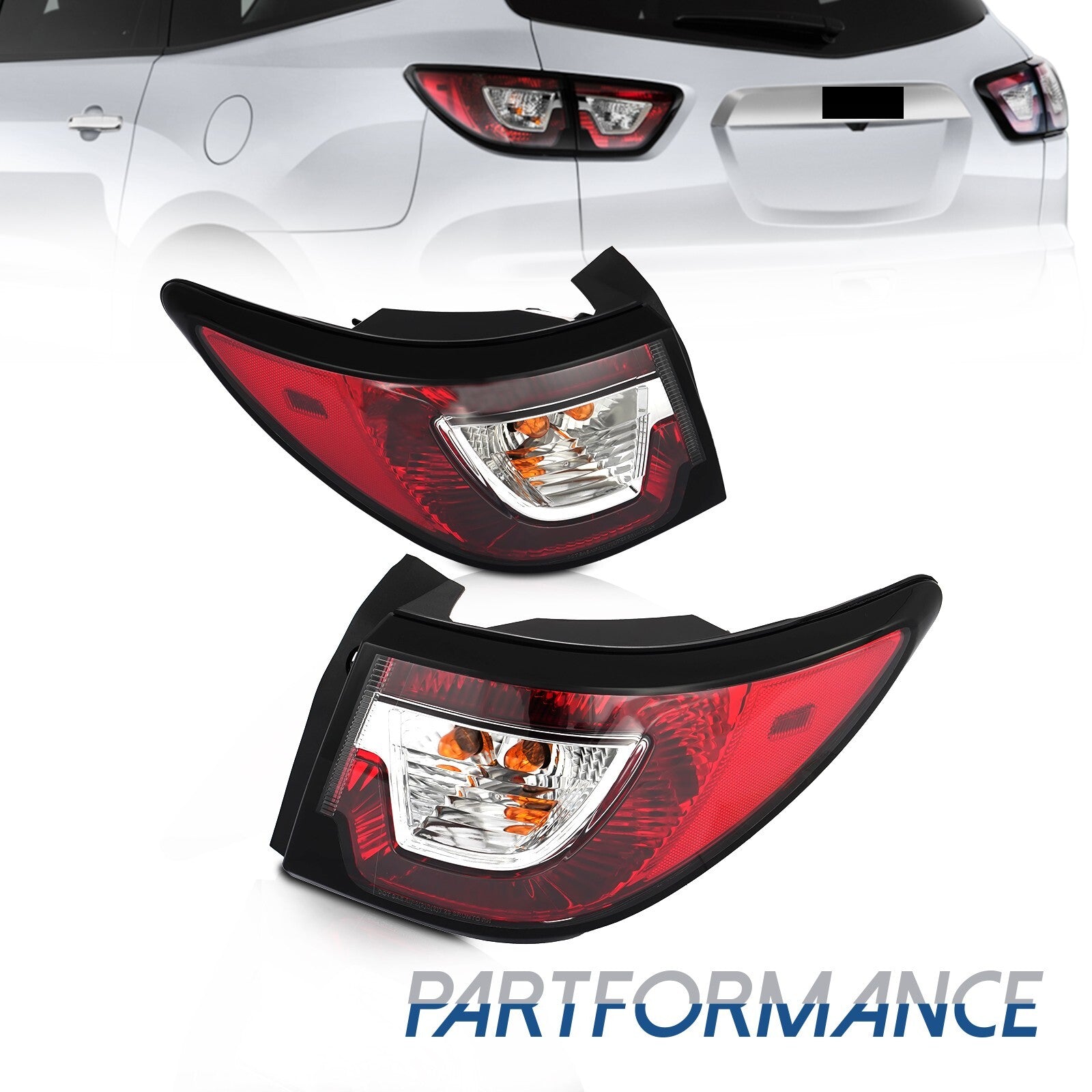 A pair of halogen taillights are available on the driver and passenger sides of the 2013-2017 for Chevrolet Traverse.