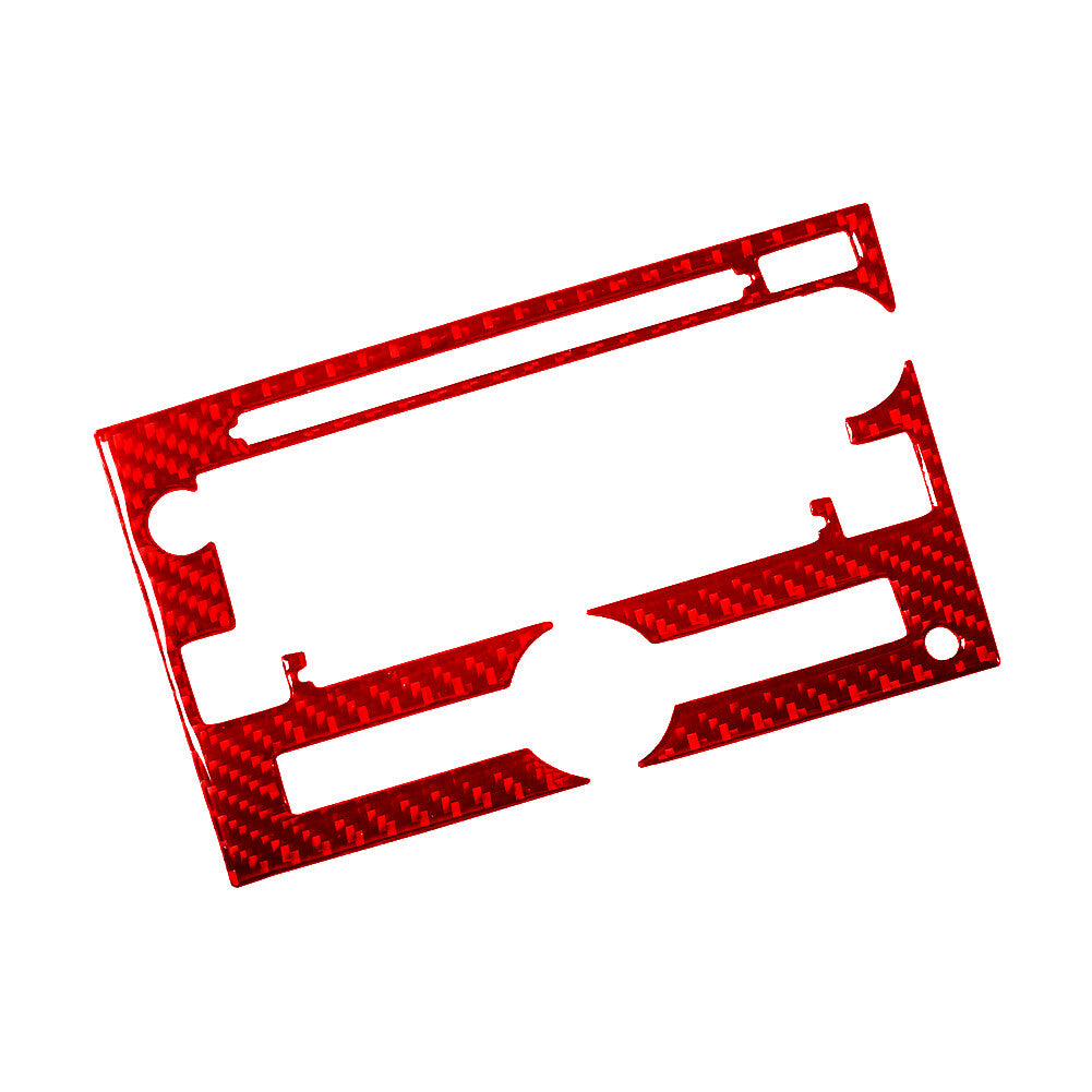 Red Carbon Fiber With CD Player Frame Trim For Silverado/tahoe/ for sierra 2007-2014