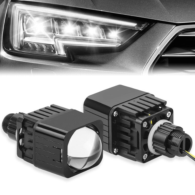2x 1.5 for Mini LED Projector Lens 6000K White Headlight Retrofit Universal