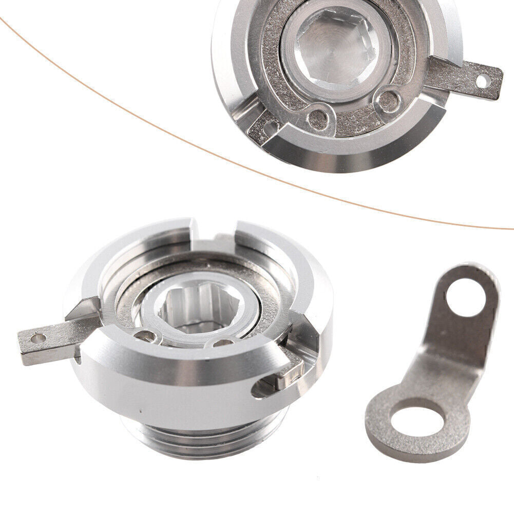 Oil Filler Cap Set for Suzuki GSX 1300 B-King GSXR1000 GSXR1300 Hayabusa Silver