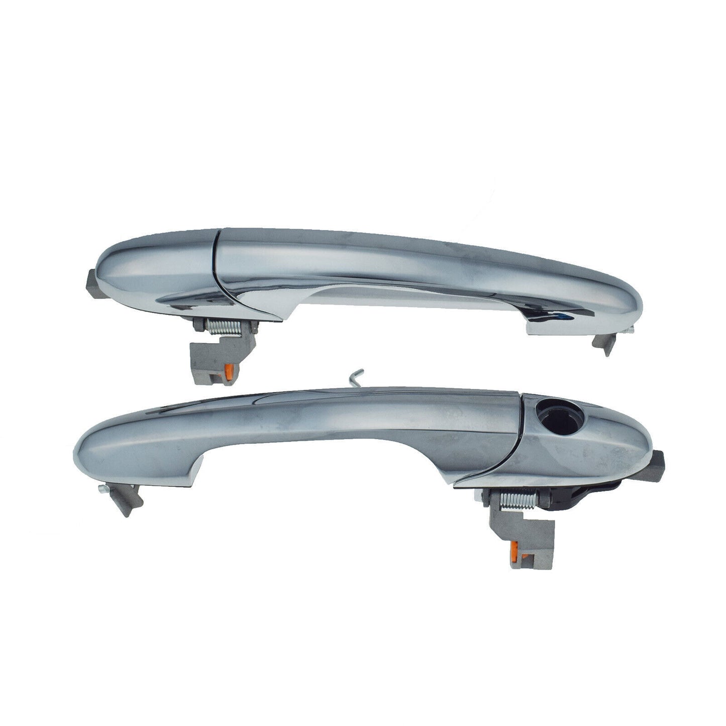 for Fiat 500 2012-2017 Front Left Right Side Exterior Door Handles Chrome Pair