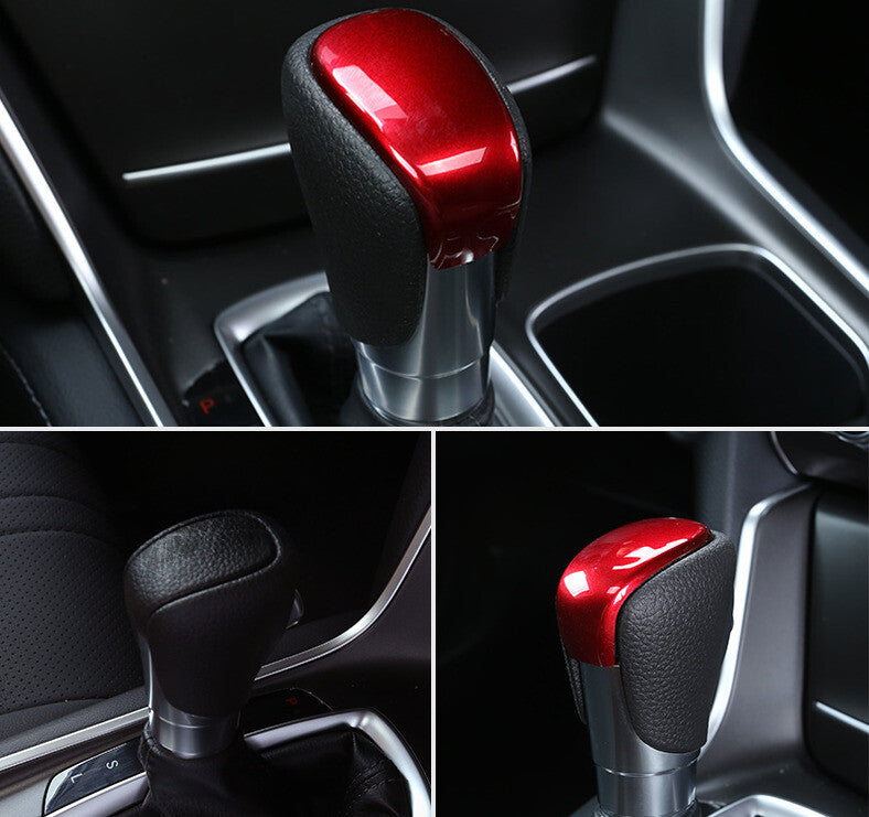 Gear Shift Knob Head Panel Cover Trim for Honda Accord 10th 2018-2022 Bright Red