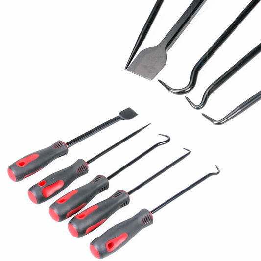 5Pc Car Scraper Pick Hook Remover O Ring Oil Seal Gasket Puller Hand Tool Set