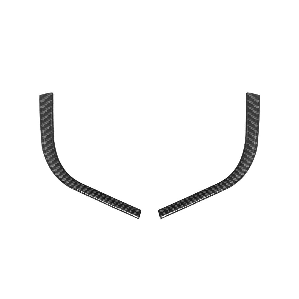 2Pcs Carbon Fiber Gear Shift Side Strip for Land Rover Discovery Sport 2015-2019