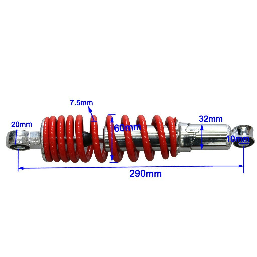 290mm 11.5-inch rear shock absorber suitable for all-terrain vehicles, four-wheel drive, for mini pit cross-country bikes, Taodao