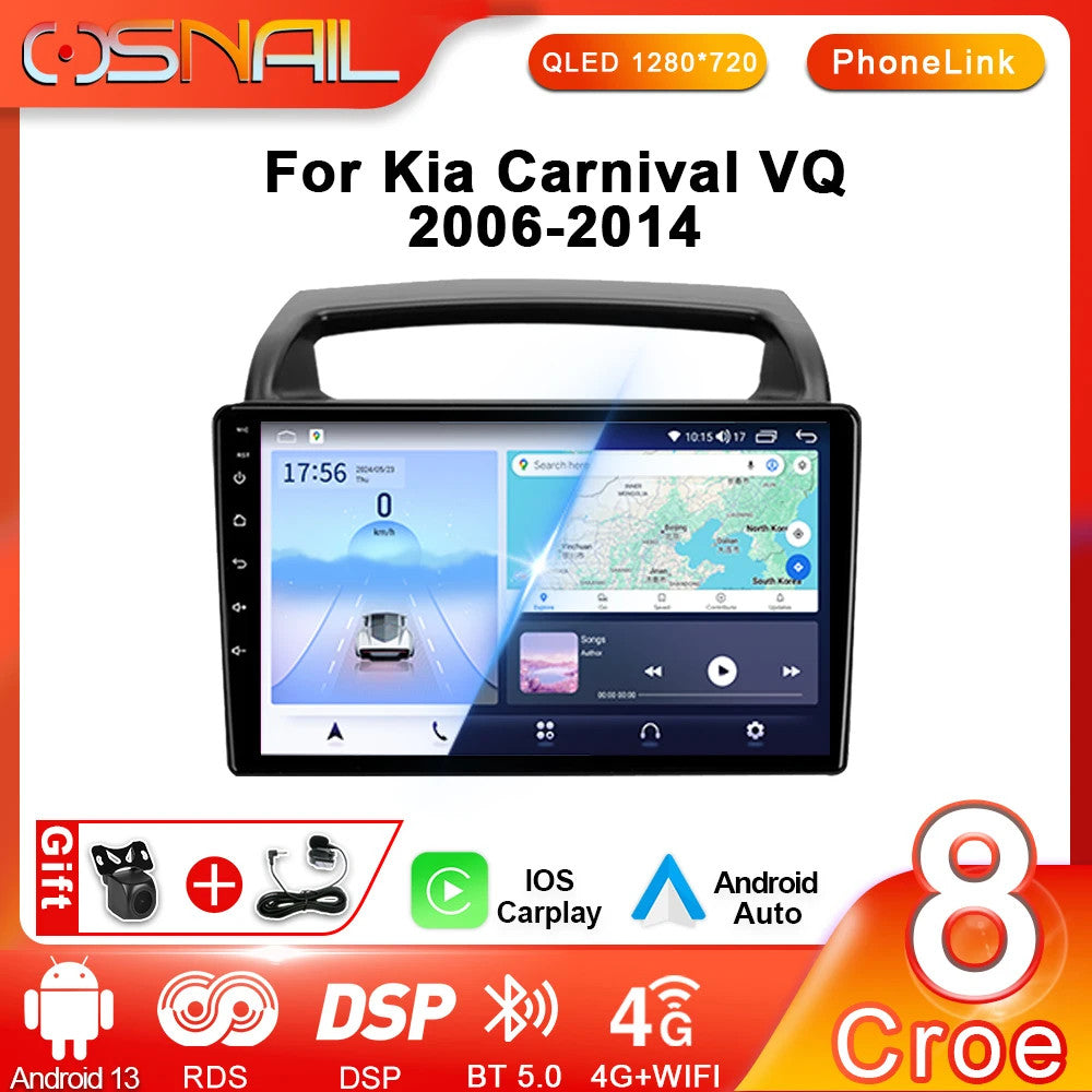 for KIA Carnival VQ Android CarPlay Car Radio GPS Stereo Multimedia Video Player