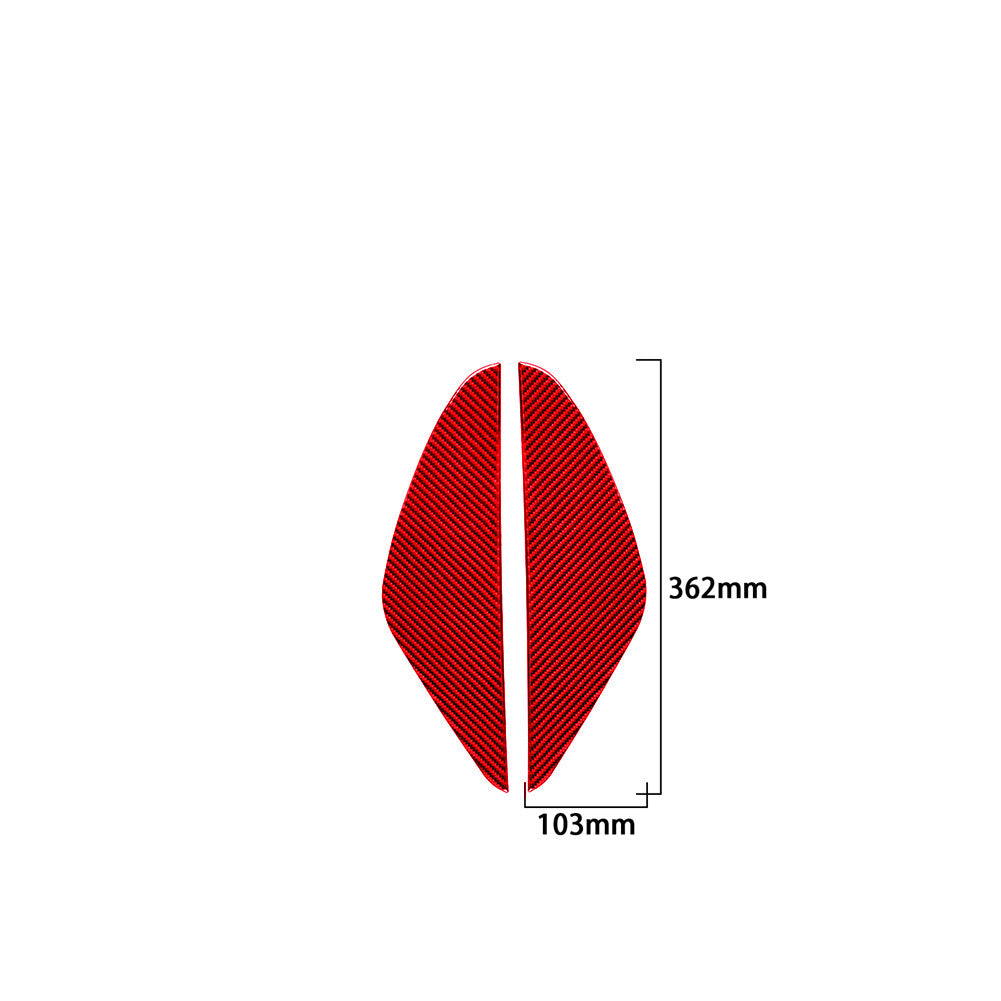 Red Carbon Fiber Interior Door Protect Cover Trim for Toyota Tundra 2014-2018