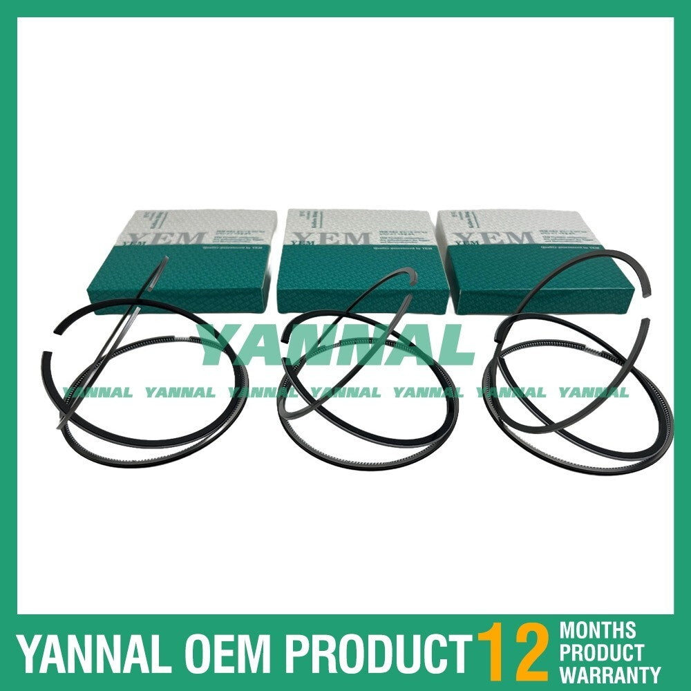 3 new 3AF1 Piston Ring Kit STD for Isuzu Diesel Engines