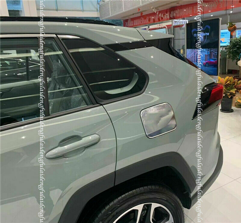 Silver Car Fuel Tank Oil Gas Cap Cover Trim Steel for Toyota RAV4 2019-2023