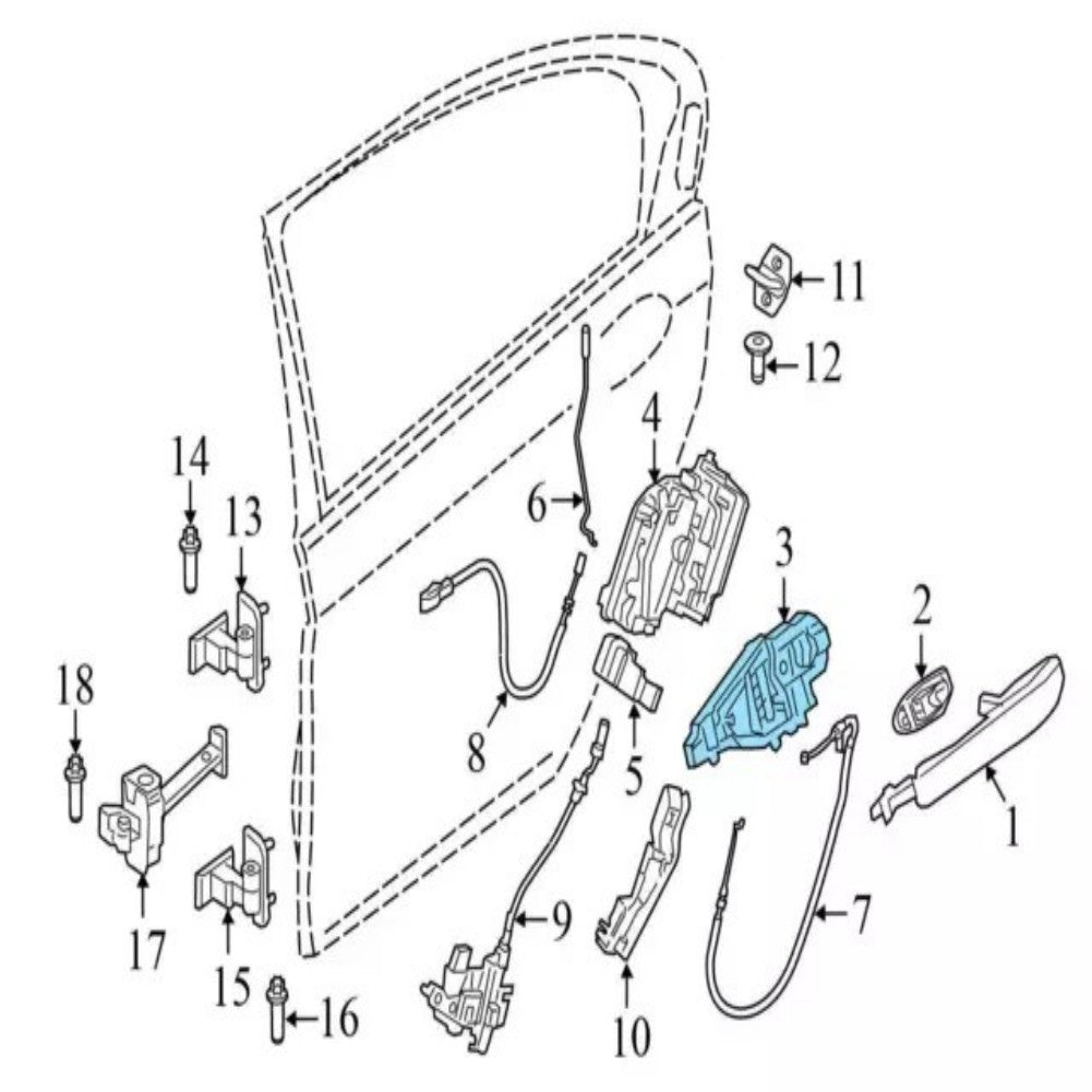 Exterior Door Handle for BMW X3 G01 18-24