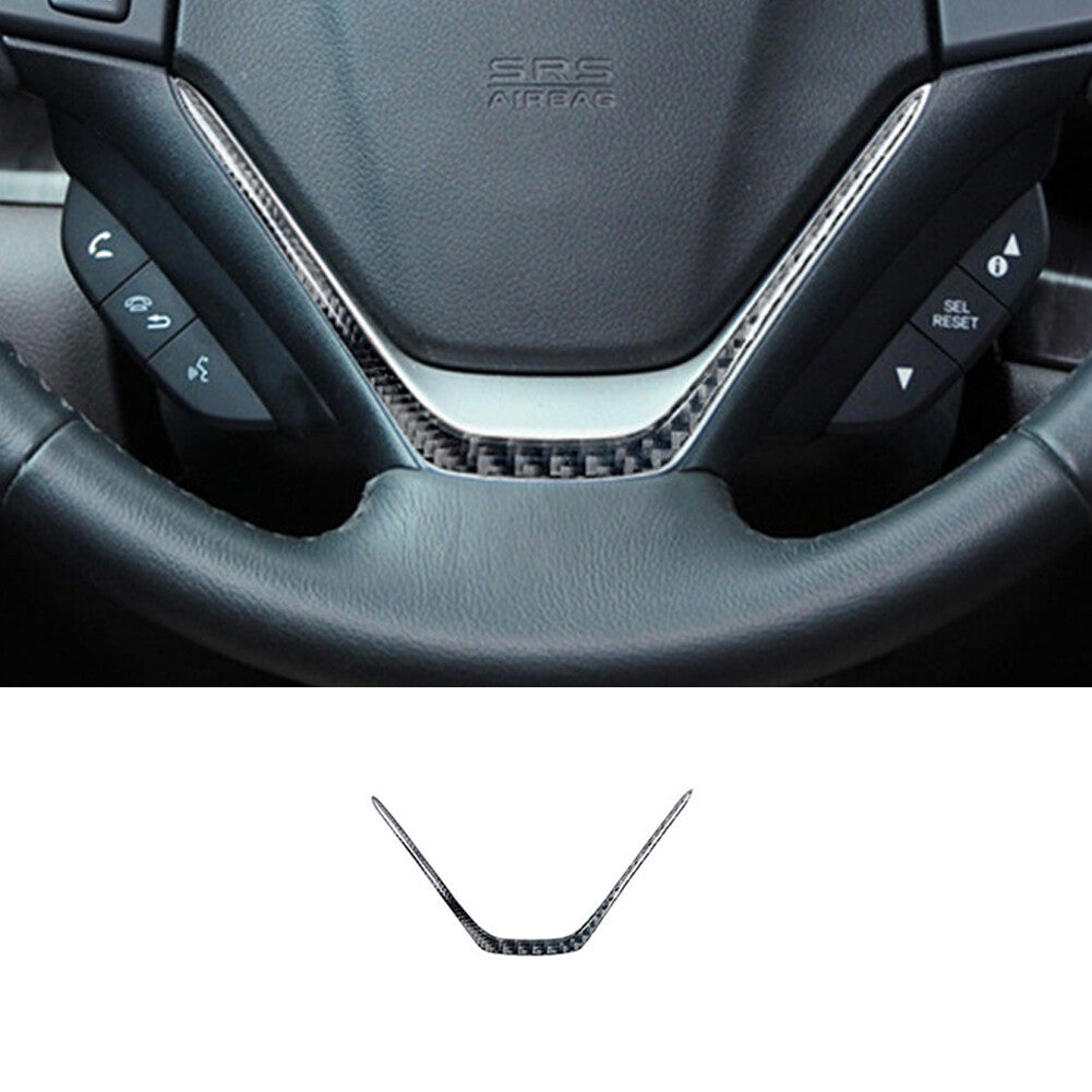 Carbon Fiber Steering Wheel Chin Cover Trim for Honda CRV CR-V 2012-2016